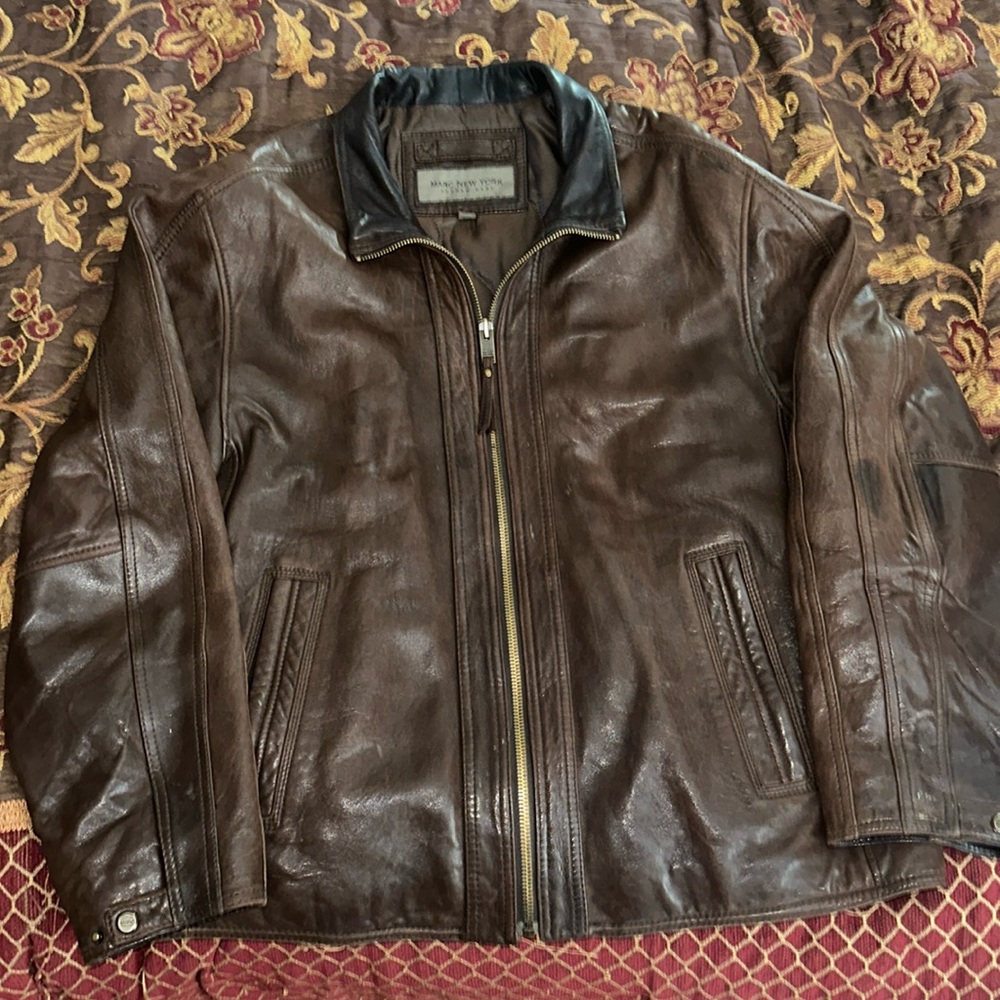 Marc Andrew’s Leather Bomber Jacket